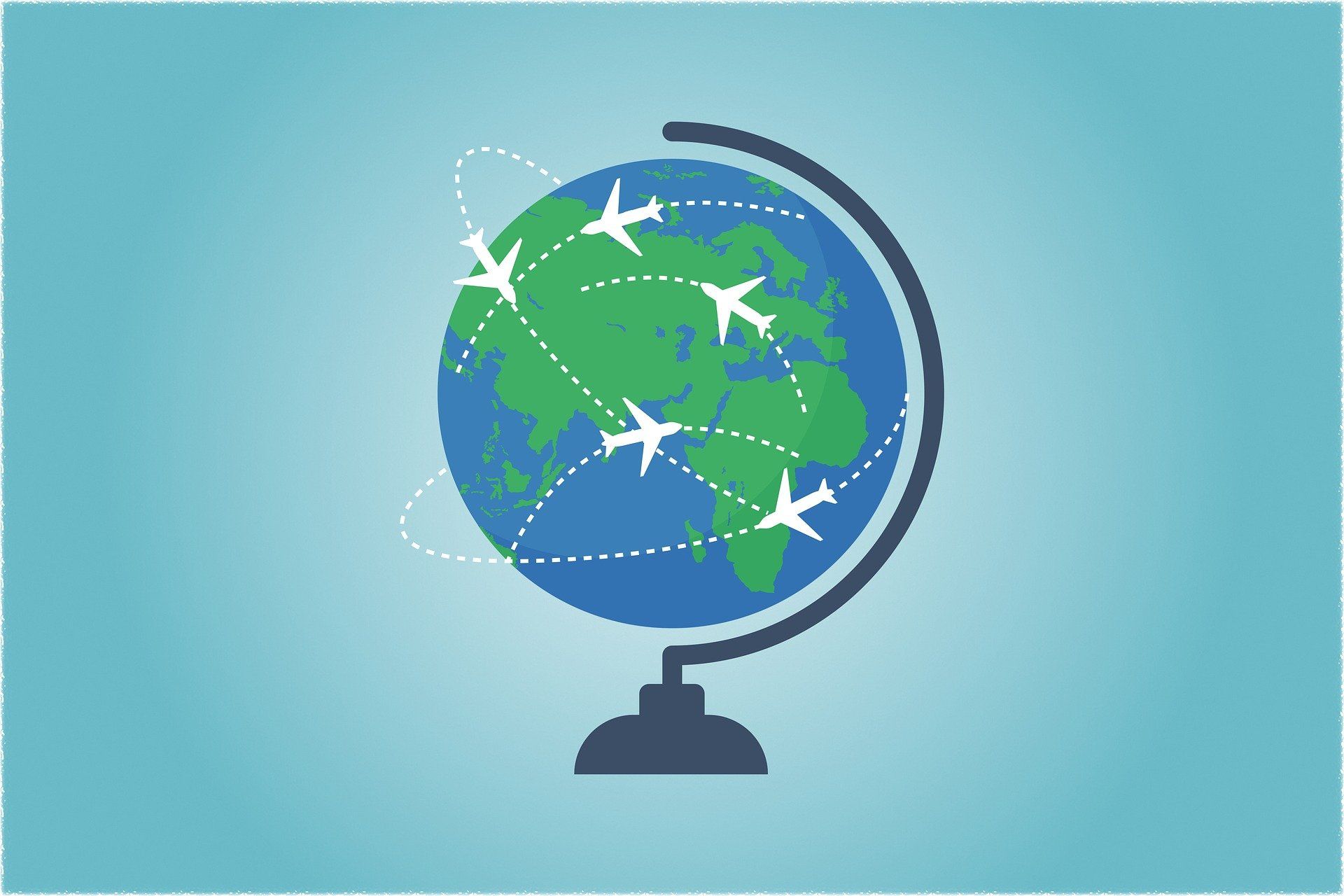 Globe réussir son voyage à l'aide d'un support papier