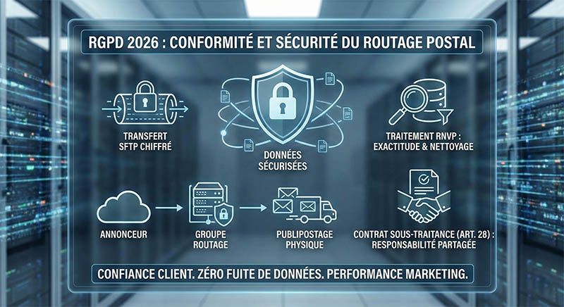 RGPD 2026 Conformité et sécurité du routage postal