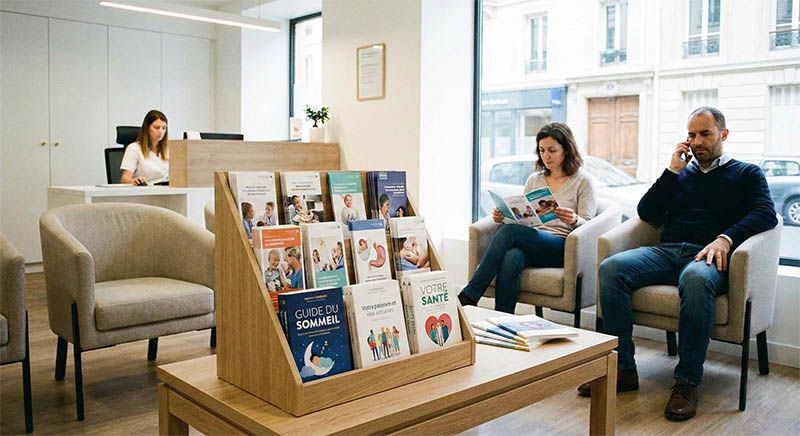 Routage documentation médicale en salle d'attente